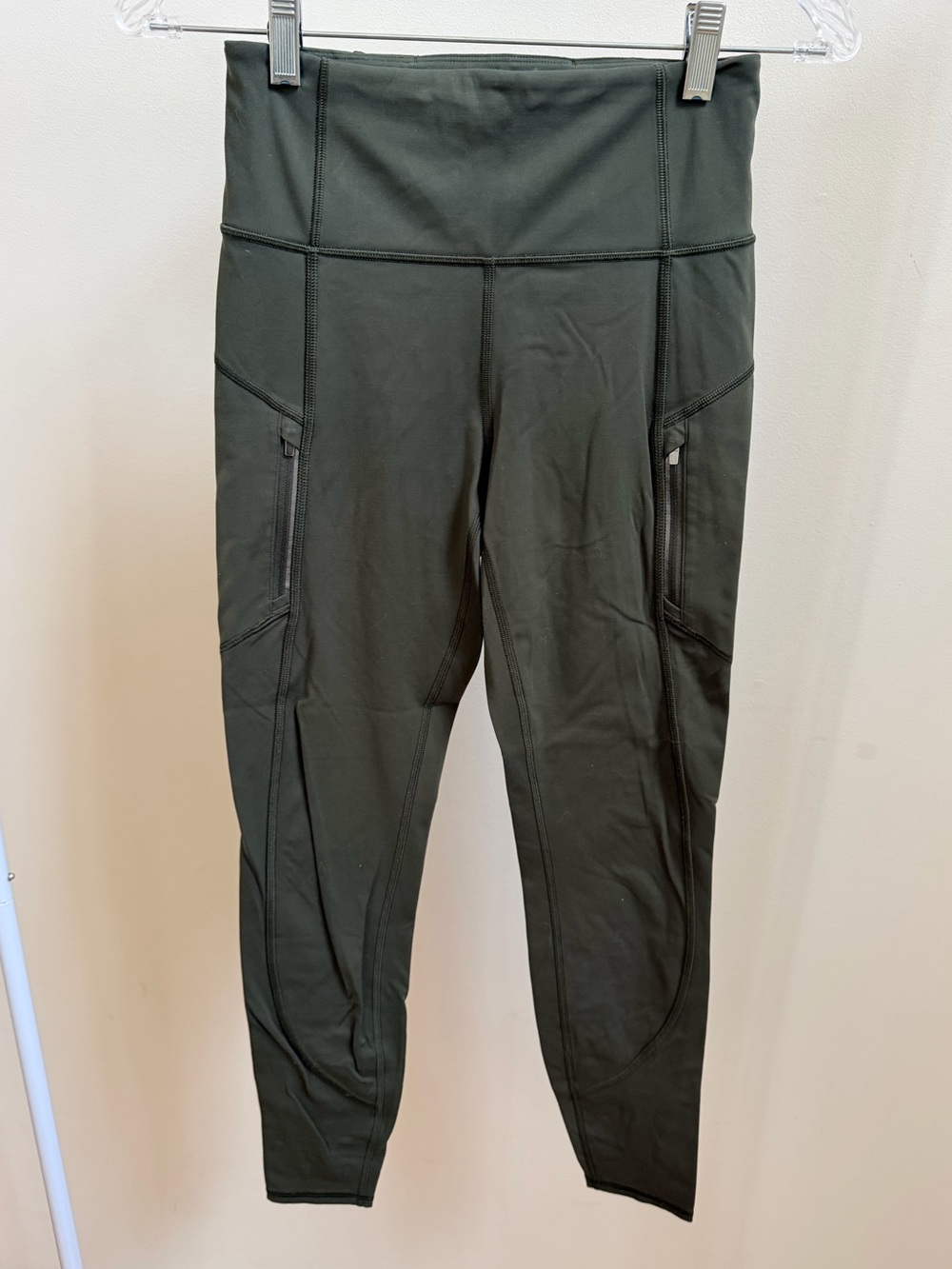 Athleta Rainier High Rise Leggings olive green Sz XS - Picture 2 of 5
